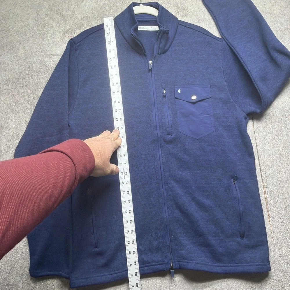 Criquet Full Zip Sweater Jacket Men's Medium Blue Casual‎ Layer